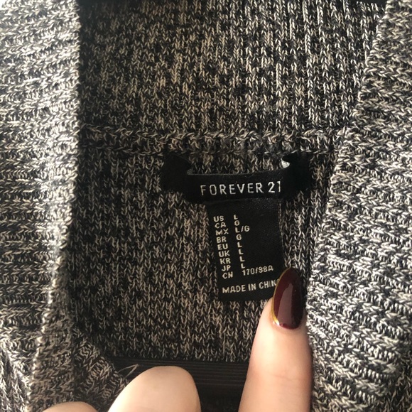 Grey knit mock neck (M) - Picture 2 of 2